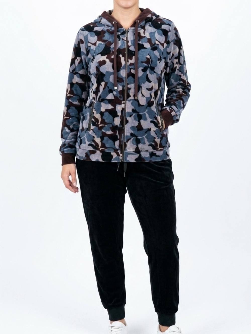 Punt Roma Velour Camo Tracksuit – 2-Piece Set